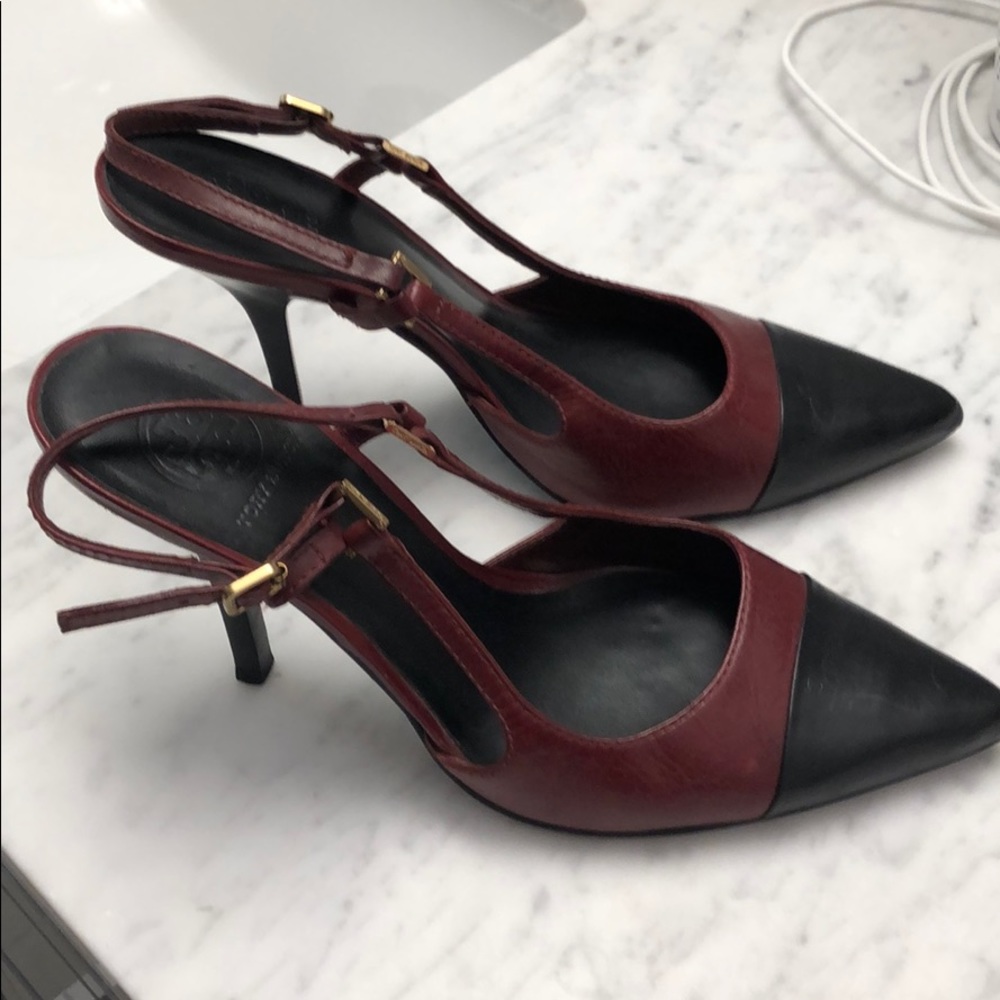 Tory Burch slung back pumps